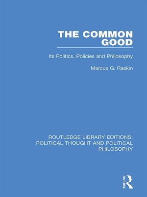cover image of The Common Good